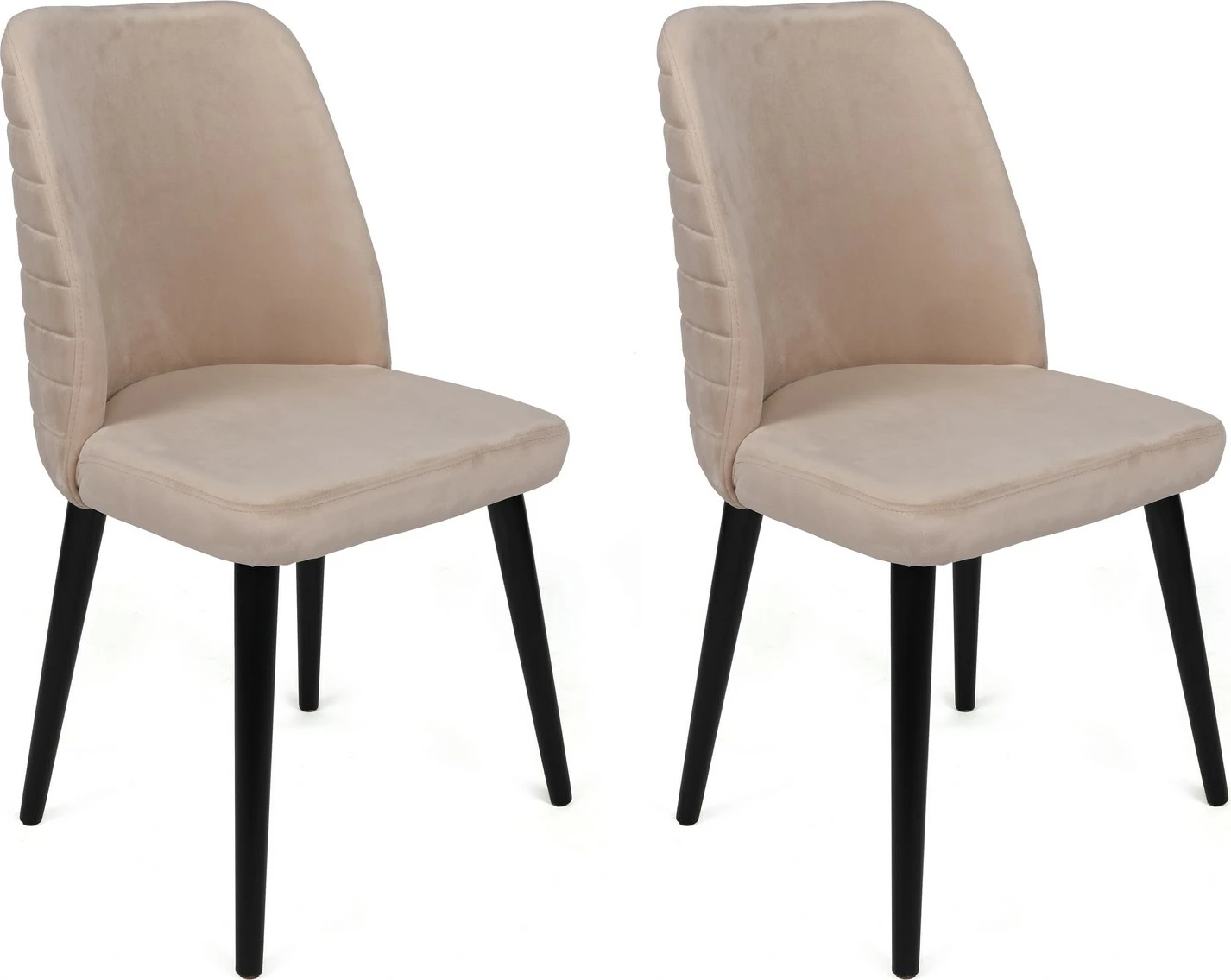 Set karrigash (2 copë), Skye Decor, Tutku-306 V2, krem dhe e zezë