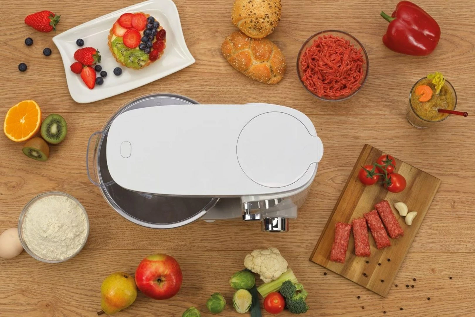 Robot planetar Gorenje MMC1005W, 1000 W, 4.8 L, Bardhë