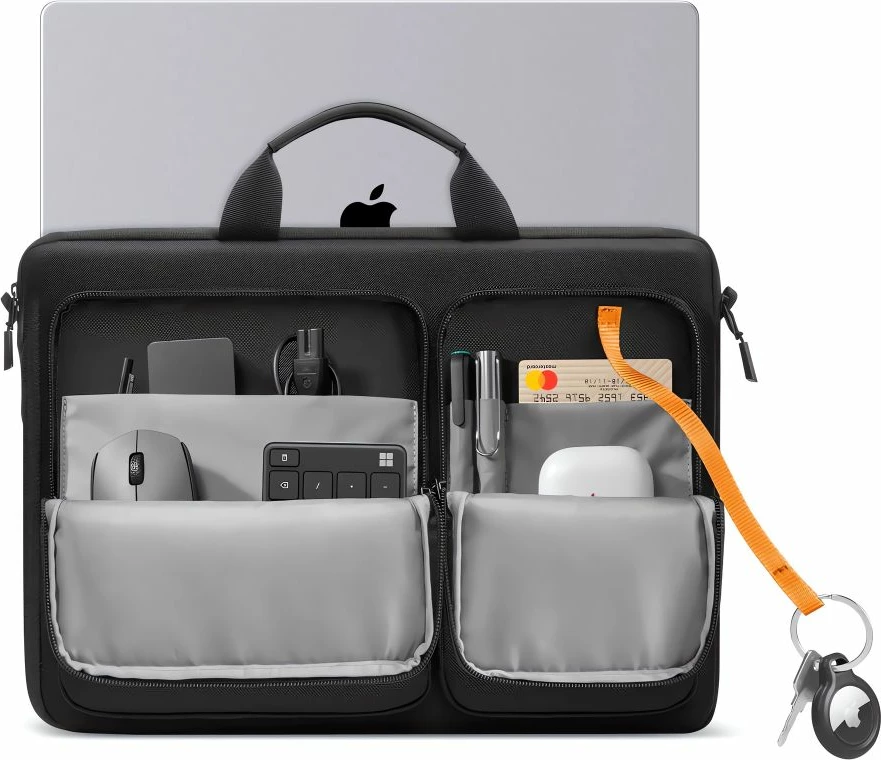 Çantë për laptop Tech-Protect Defender, 17", e zezë