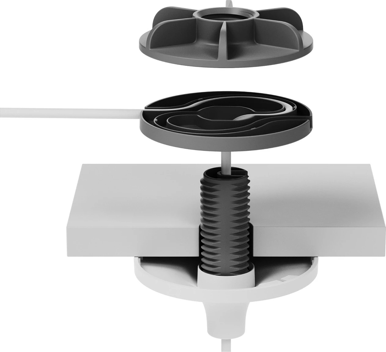 Mbajtëse pezullimi Logitech për Rally Mic Pod, e bardhë