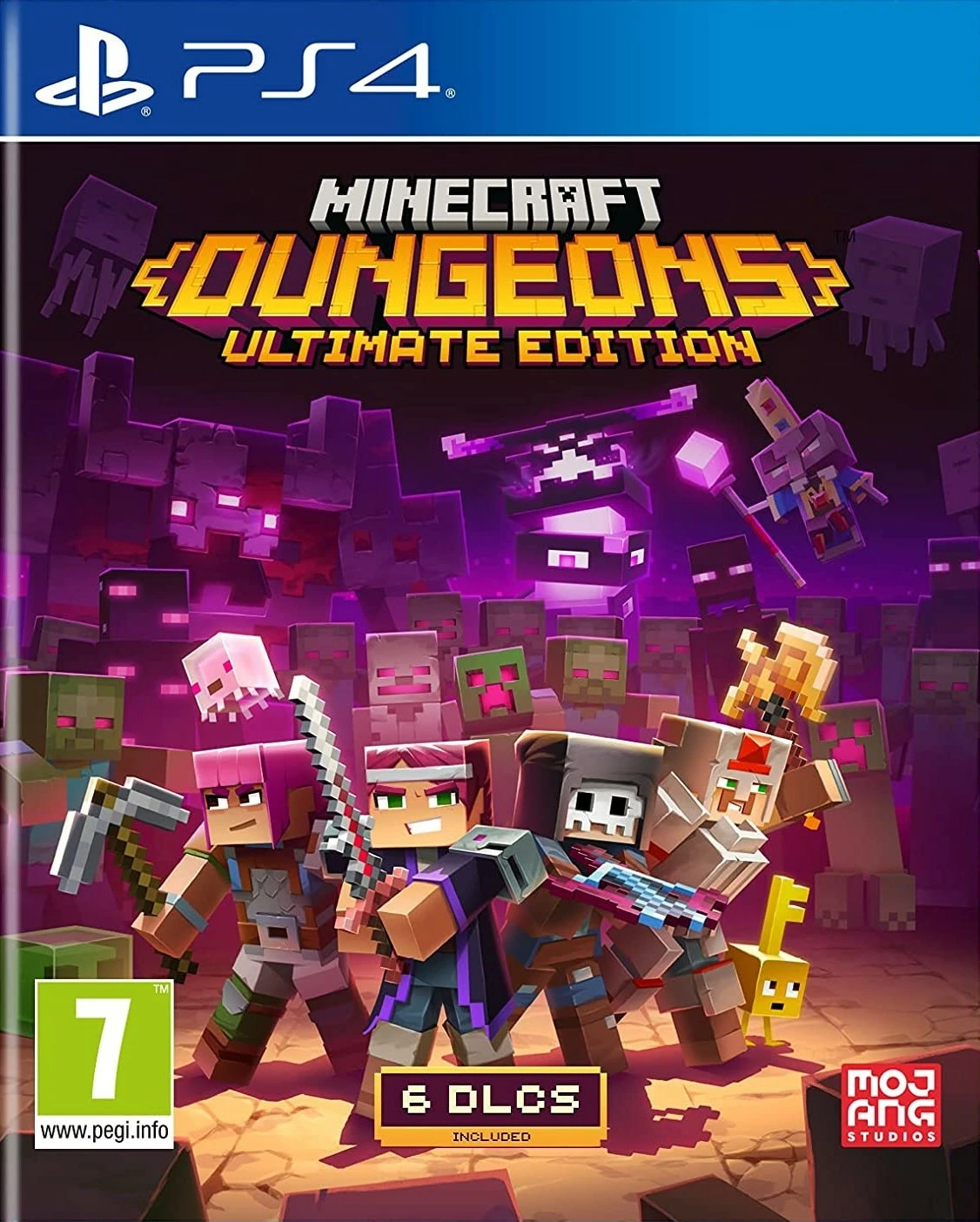 Lojë PS4 Xbox Game Studios Minecraft Dungeons Ultimate Edition, komplet me 6 DLC