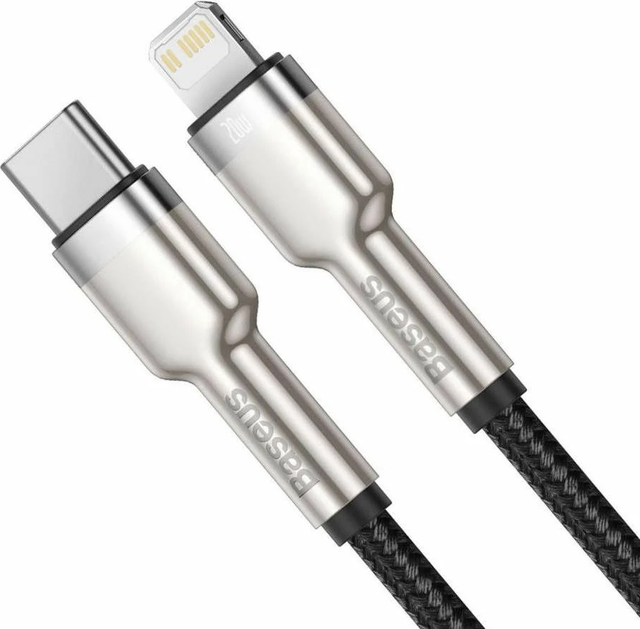 Kabl USB Baseus USB-C në Lightning CATLJK-A01 1 m i zi