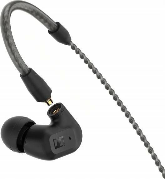 Kufje Sennheiser IE 200 me kabllo 3.5 mm, driver dinamik TrueResponse 7 mm, 6–20000 Hz, set adaptera S/M/L, të zeza