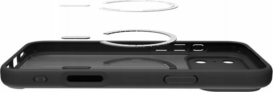 Mbështjellës Spigen Ultra Hybrid MagSafe për iPhone 17 Pro, mbrojtëse e pasme, i zi