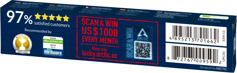 Pasta termale Arctic MX-4, 8 g, Blu