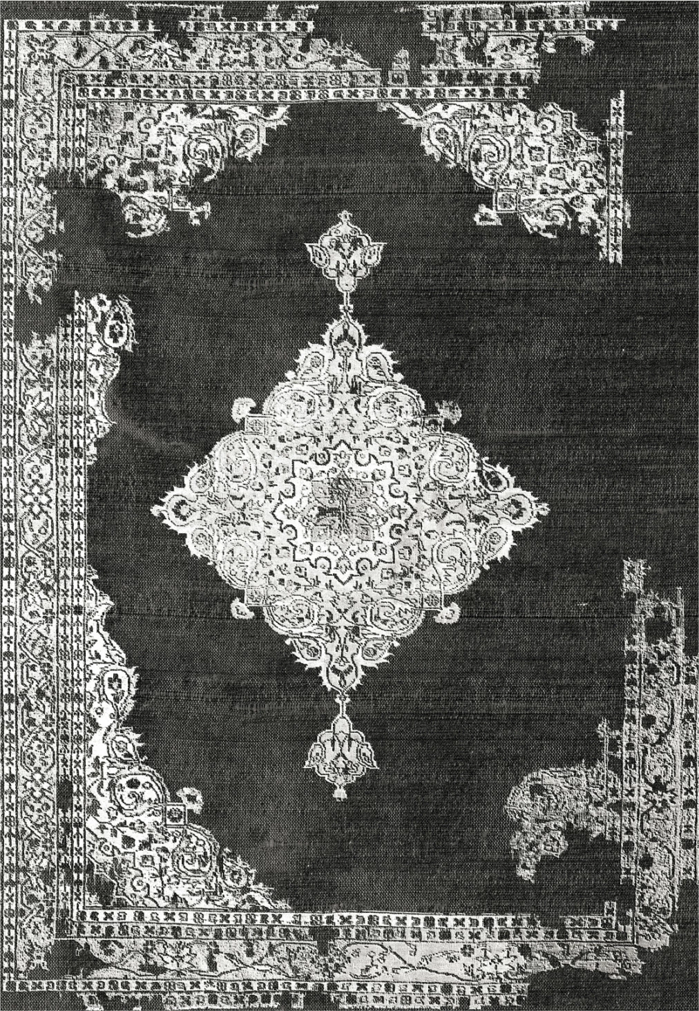 Tepih vintage JOSIANE, ngjyrë gri, FH7675.12, 160X230cm, me franja