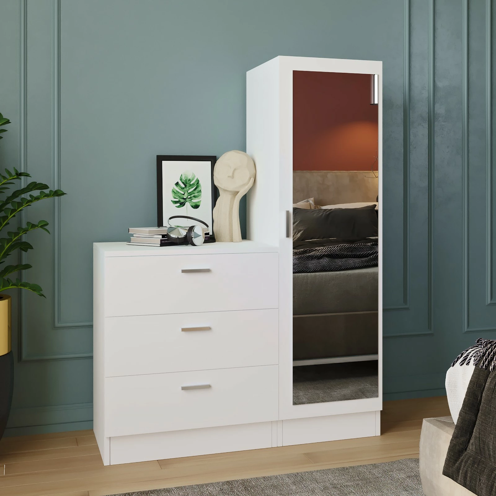 Dollap multifunksional Hanah Home, Cc6-W, i bardhë