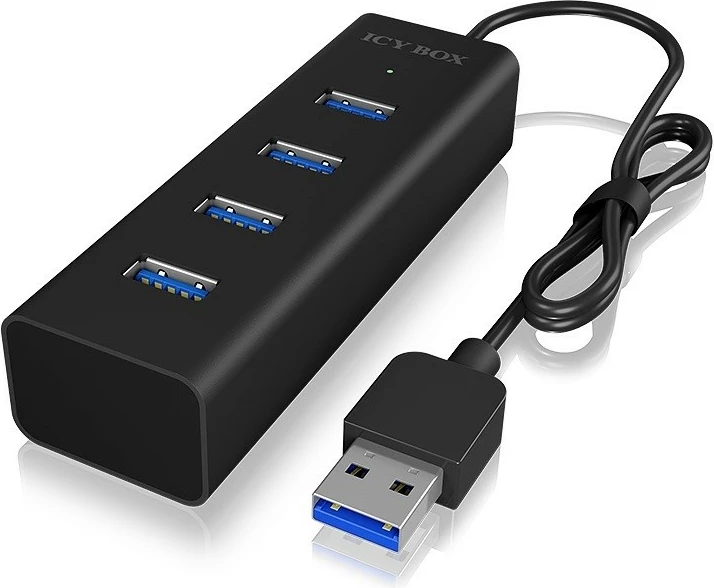 Hub USB 3.0 IcyBox IB-HUB1409-U3, 4 porta, i zi