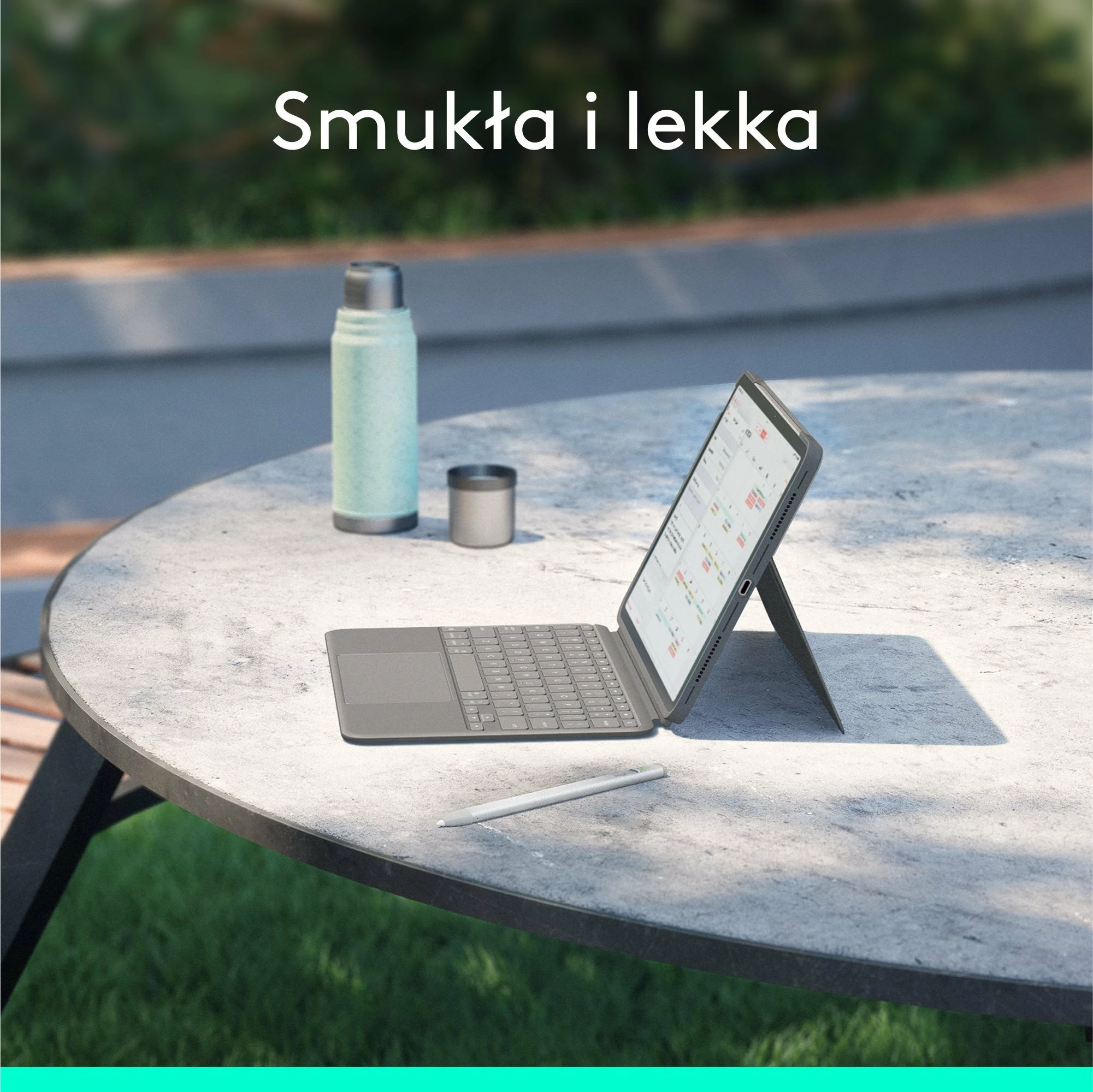 Tastierë me Mbështjellës Logitech Combo Touch 920-012636 për iPad Air 11" (M2/M3) dhe iPad Air Gen 4/5 10.9", QWERTY US International, me trackpad, me ndriçim tastesh, Smart Connector, Gri