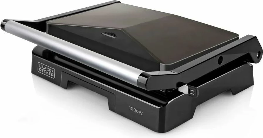 Kontakt grill Black+Decker BXGR1000E 1000 W, e zezë