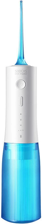 Irrigator dentar Soocas W3 Pro, portativ, 240 ml, i bardhë/kaltër