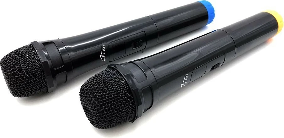 Set mikrofonash wireless Media-Tech Accent Pro MT395 për karaoke, 2 copë, zi