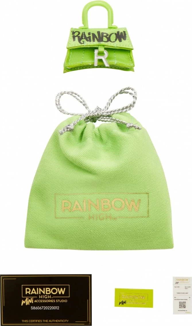 Set çanta aksesorësh Rainbow High Accessories Studio Series 1, për kukulla, Mix