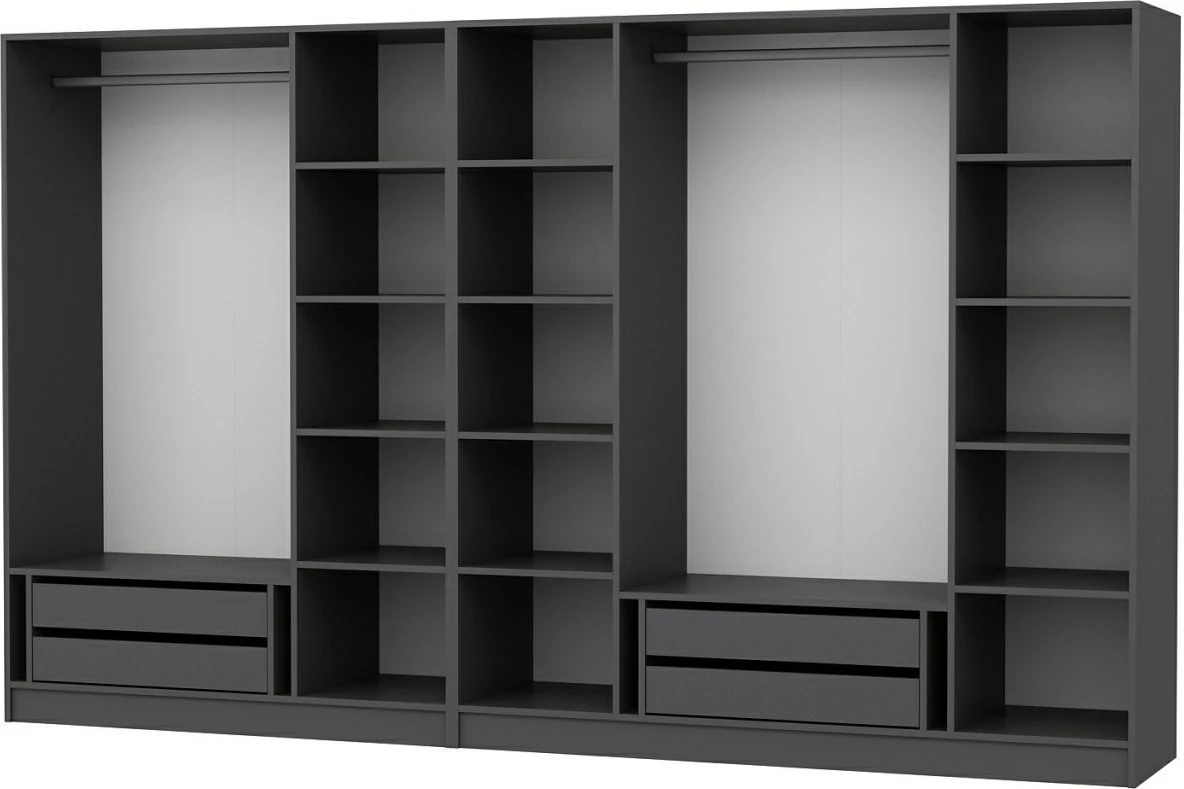 Dollap Skye Decor, ngjyrë antracit, 315x210x52cm