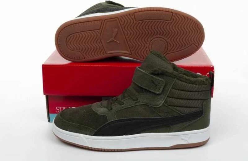 Atlete të larta për fëmijë Puma, ngjyrë jeshile