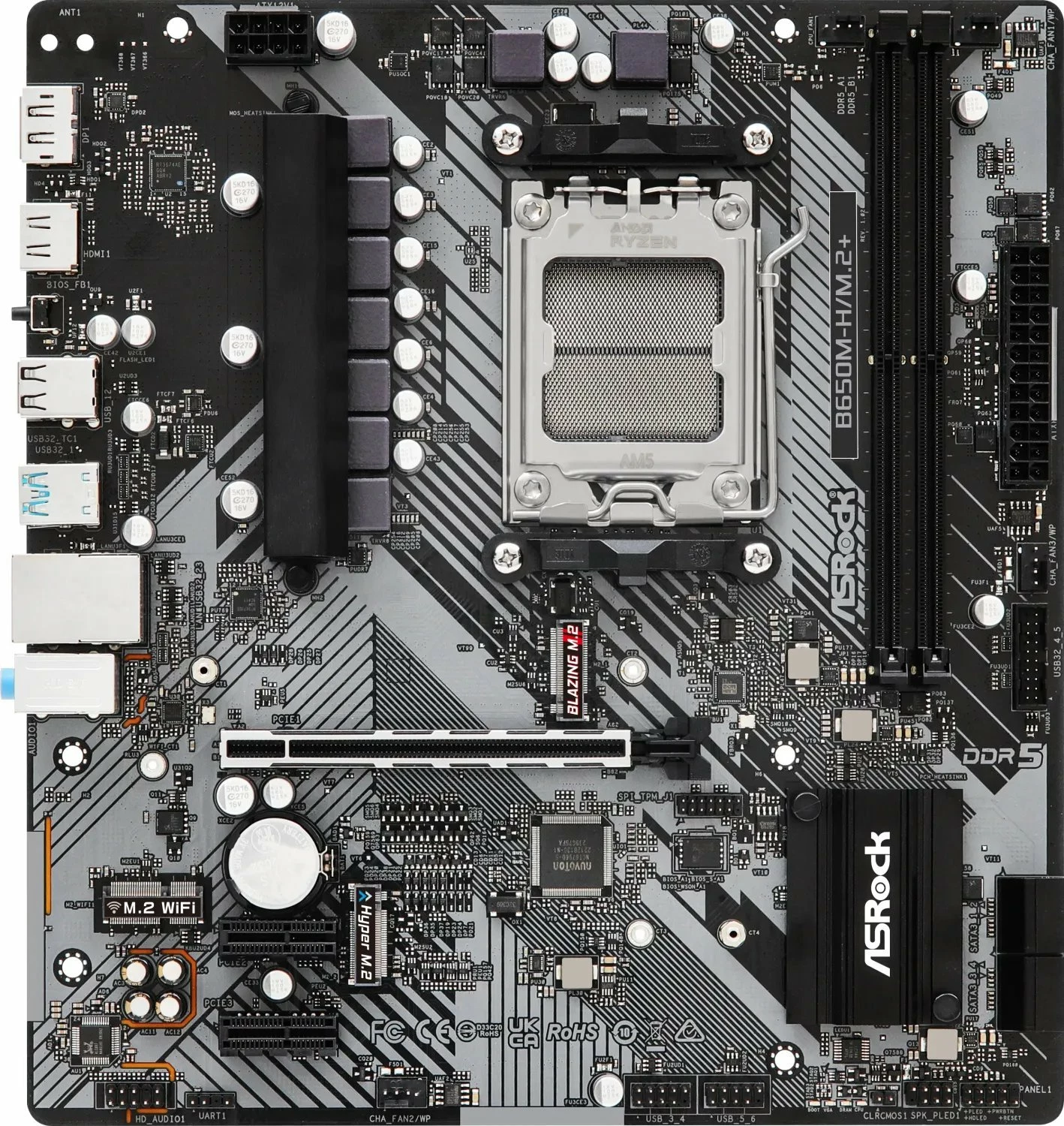 Pllakë amë ASRock B650M-H/M.2 Micro ATX, DDR5, PCIe 5.0 M.2