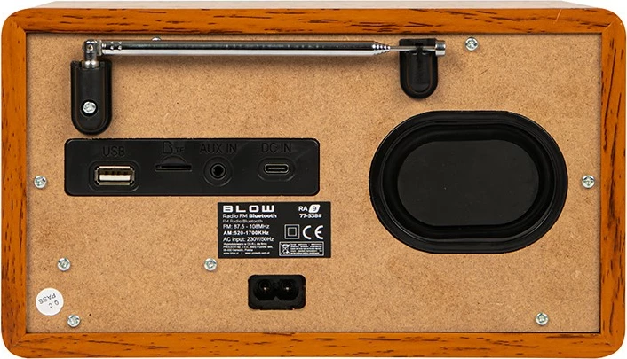 Radio portabile BLOW RA9 V.2, AM/FM, Bluetooth, USB, microSD, Zezë/Kafe