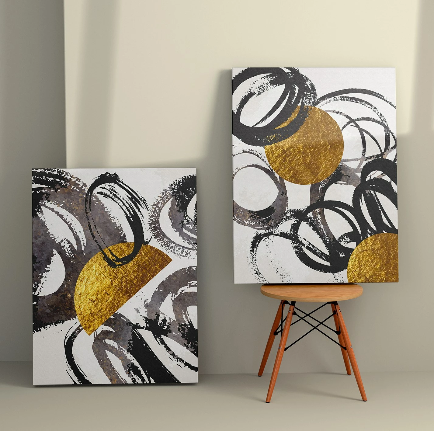Pikturë dekorative në kanavacë (2 copë), Wallity, 2KNV4264, 70x100cm