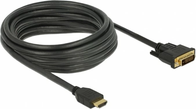 Kabllo HDMI në DVI DeLOCK 85656, 5m, i zi