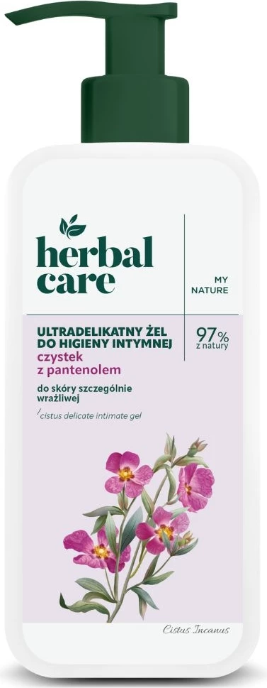 Xhel për higjienë intime për femra Farmona Herbal Care Ultradelicate me Cistus dhe Panthenol, 330ml
