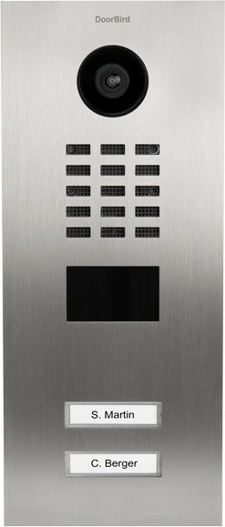 Interkom DoorBird D2102V, 10 m, IR, Çelik inox