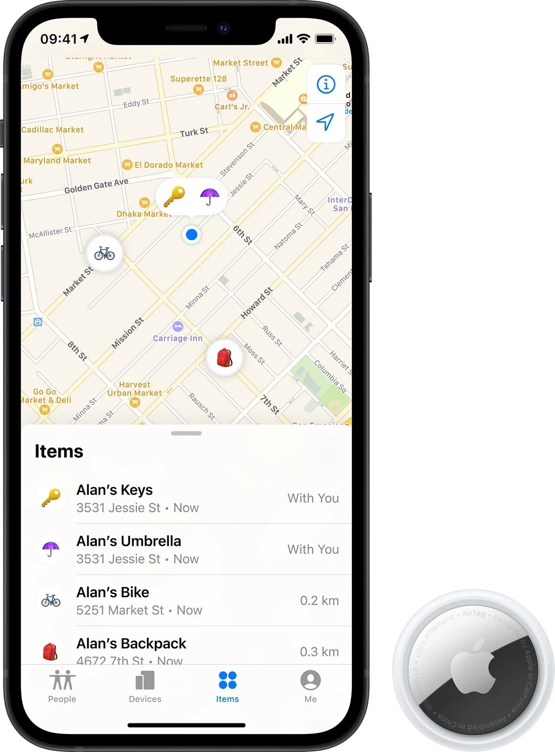 Apple AirTag, 4 copë