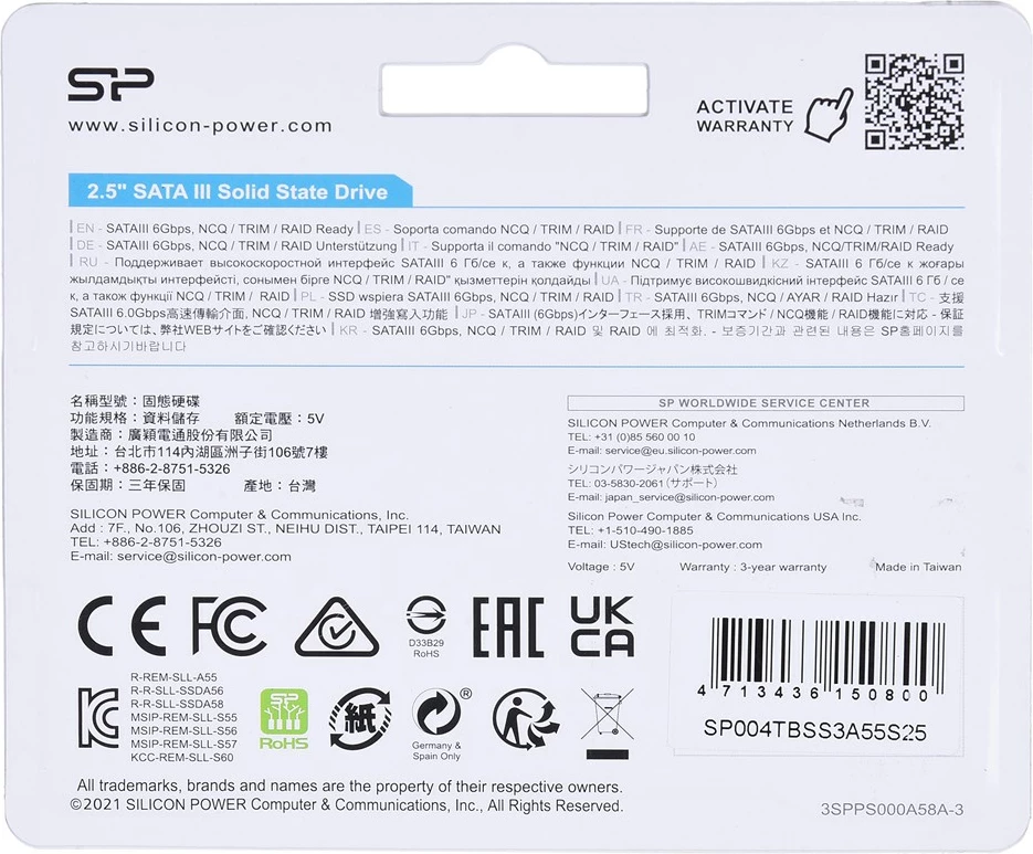 SSD Silicon Power Ace A55 2.5" 4000 GB Serial ATA III