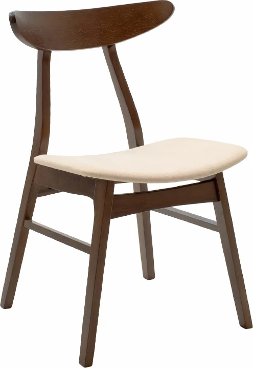 Tavolinë me karrige Benson - Orlean, 5 copë, 120x80x75cm, dru arre - pëlhurë bezhë