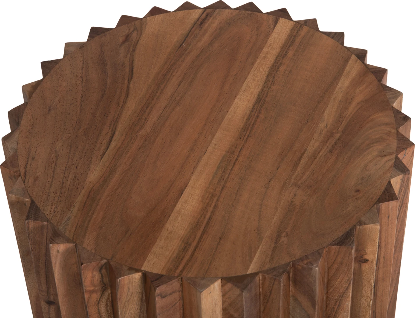 Tavolinë anësore e rrumbullakët, ngjyrë natyrale, FH9696, Φ40x50H cm