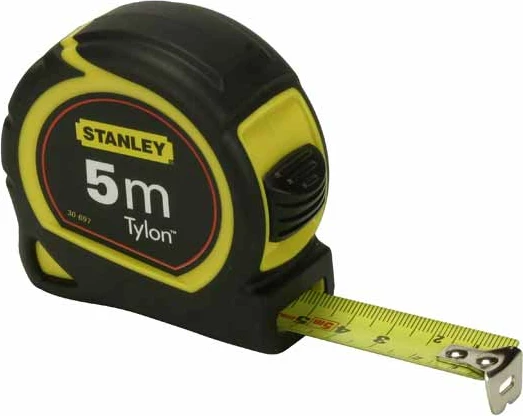 Metër shirit Stanley Tylon Metric 30-697, 5 m, 19 mm, i zi/verdhe