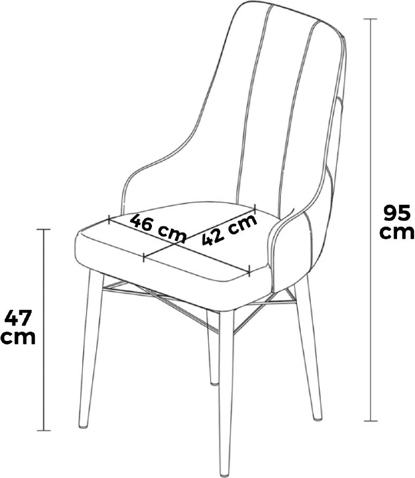 Set karrigash (4 copë) Hanah Home, Neta, gri, kafe