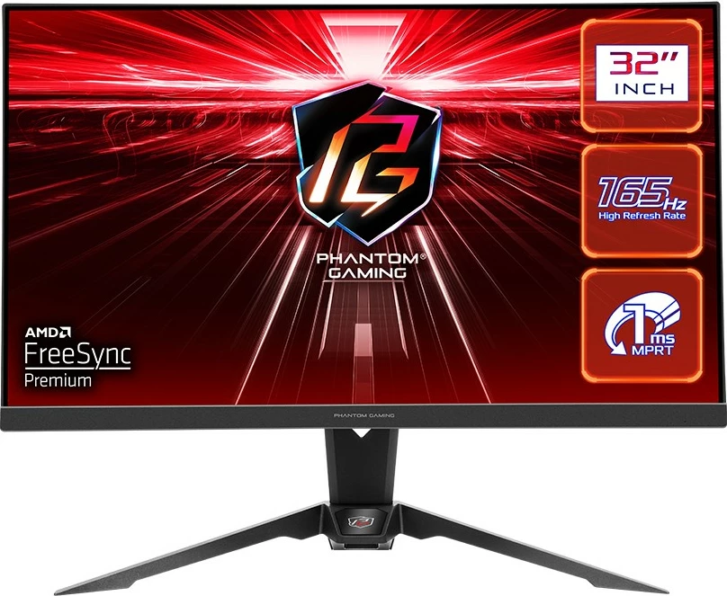 Monitor gaming ASRock PG32QF2B 32 inç, QHD, 165Hz, FreeSync Premium, i zi