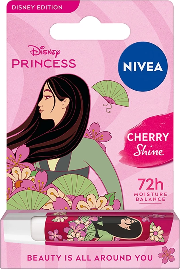Buzëkuq për femra Nivea Disney Edition Cherry Shine 4.8g