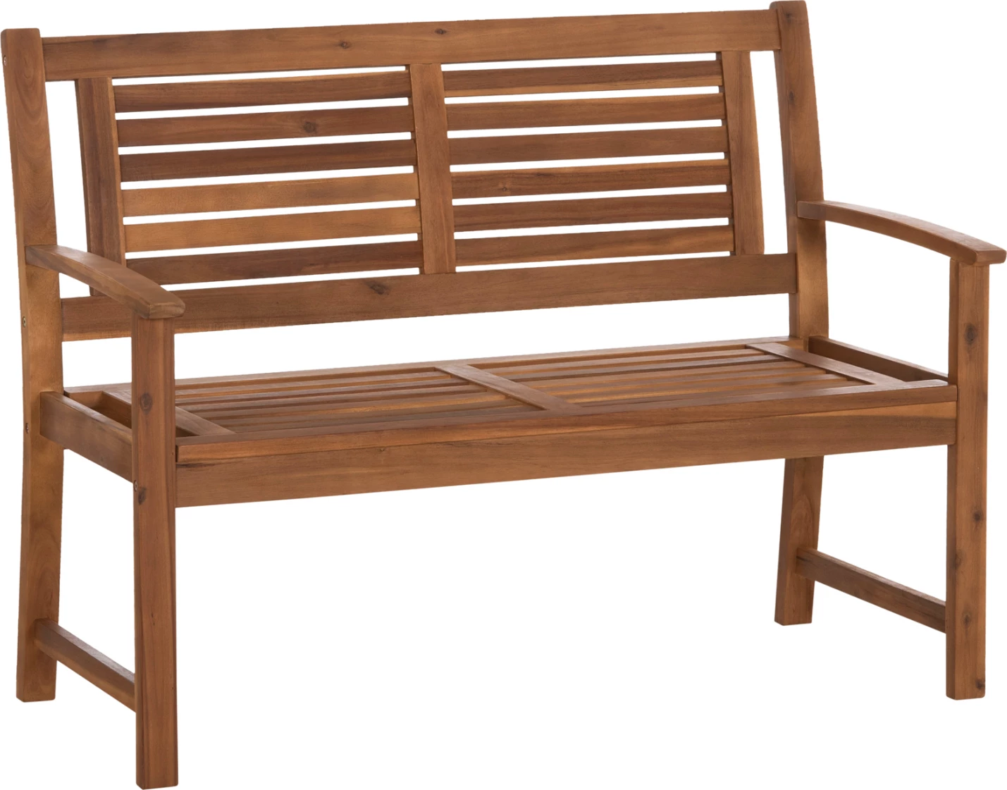 Bankë e jashtme 2-vendëshe DANNY FH6547, dru akacie natyral, 122x64.5x92.5cm