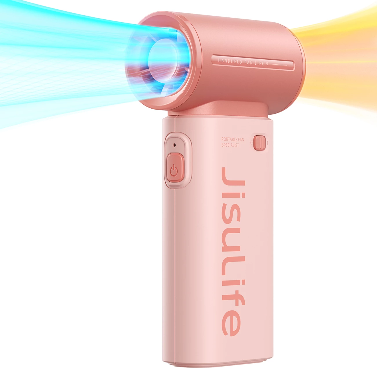 Ventilator dore Jisulife Life9, 5000mAh, USB-C, Rozë