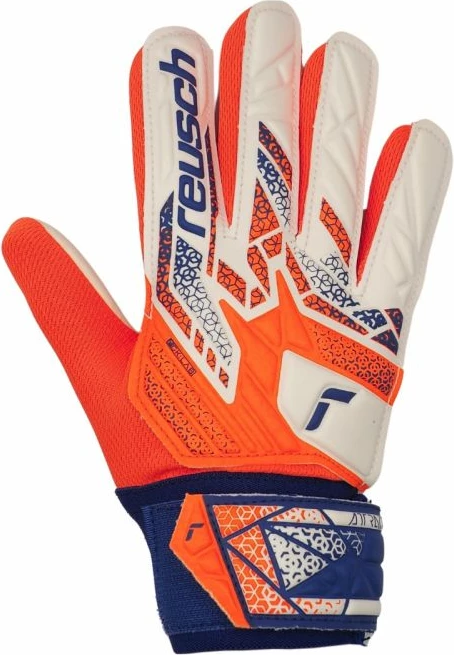 Dorëza portieri Reusch për fëmijë, të bardha-portokalli