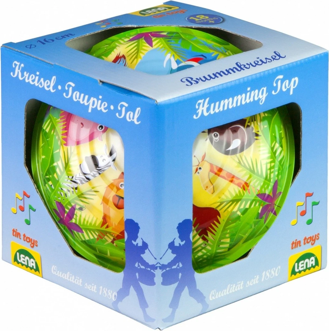 Bączek lodër Lena 16 cm, shumëngjyrësh, me motive kafshësh të egra