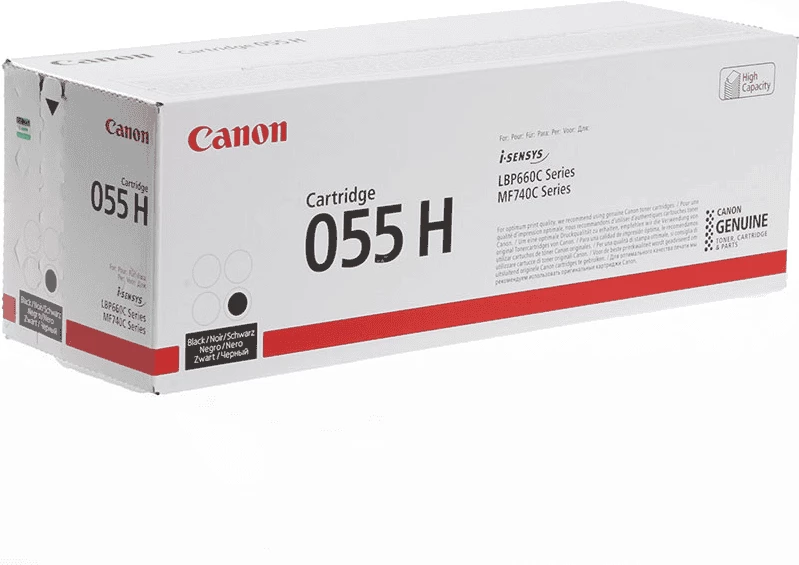 Toner Canon 055H 3020C002 rendiment i lartë XL 7600 faqe, e zezë