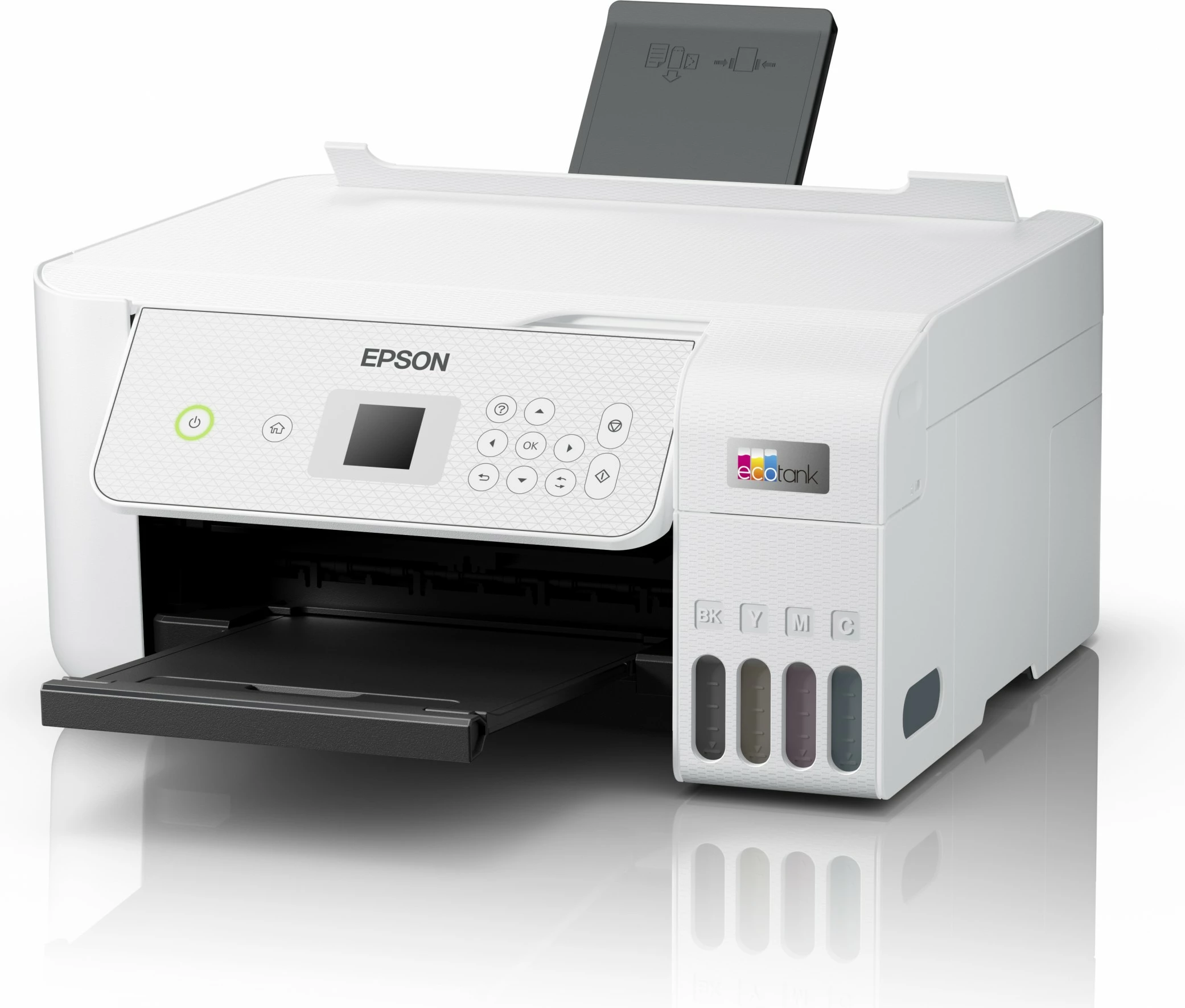 Printer multifunksional Epson EcoTank ET-2876, inkjet, Wi-Fi, i bardhë