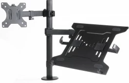 Mbajtës tavoline për monitor dhe laptop ART RAMM L-24, 13-32", Metal, i zi