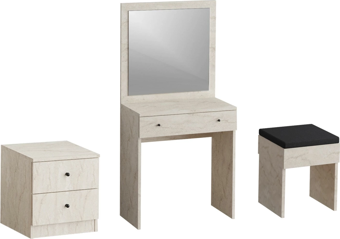 Set tavoline grimi Hanah Home, ngjyrë travertin, Nice