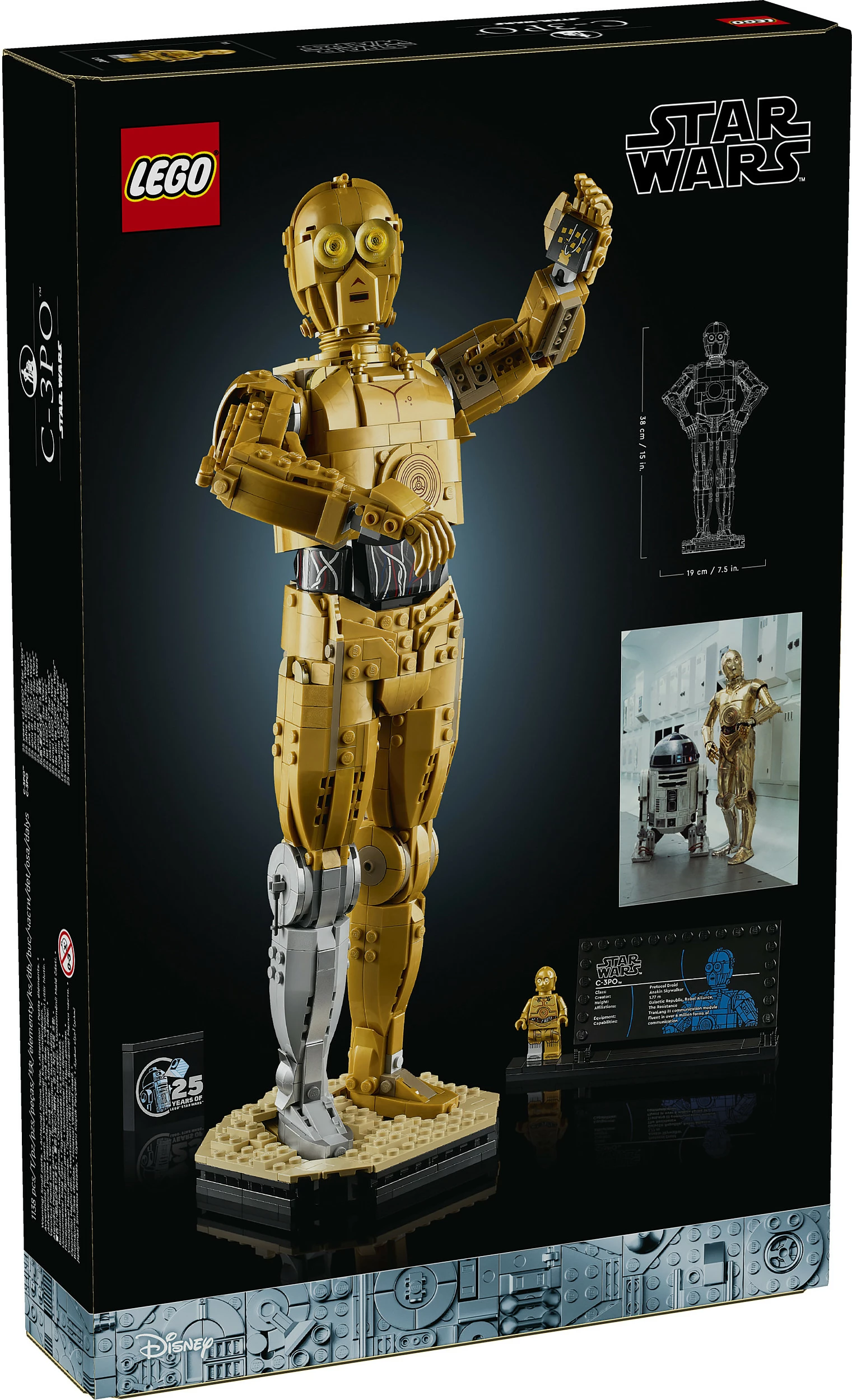 Set ndërtimi LEGO Star Wars C-3PO 75398, 1138 pjesë, multikolor