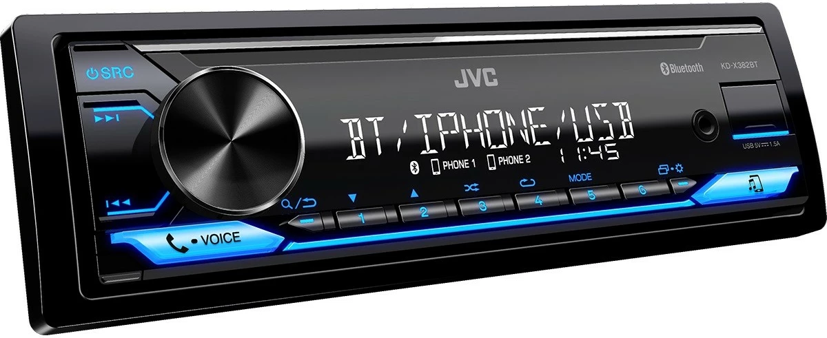 Radio veture JVC KDX-382BT, Bluetooth, USB, i zi