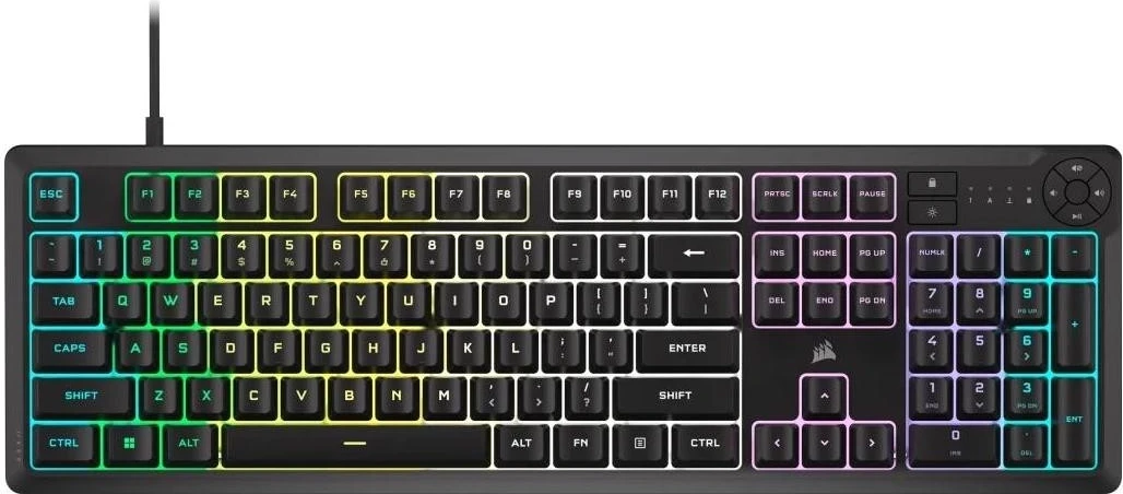 Tastierë Corsair K55 Core, RGB, e zezë