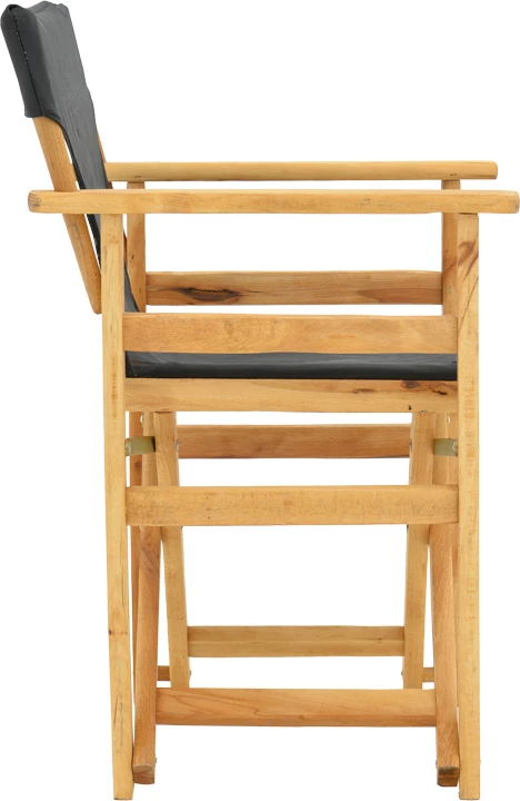 Karrige regjisori, dru ahu, ngjyrë natyrale - pëlhurë e zezë e errët Nexus