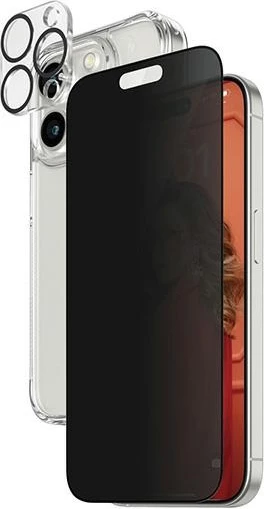 Mbështjellës PanzerGlass Privacy Bundle 3in1 për iPhone 15 Pro, Transparent