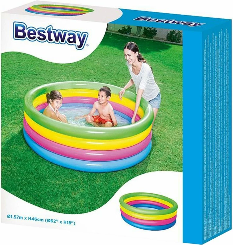 Pishinë e fryrë Bestway me 4 unaza, për fëmijë