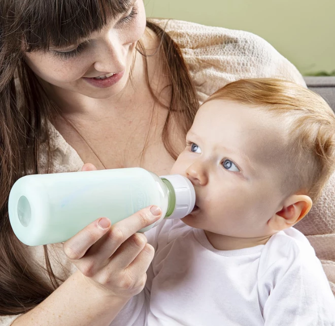 Veshje Silikoni për Shishe Qelqi Dr. Brown’s 250 ml, ngjyrë ment