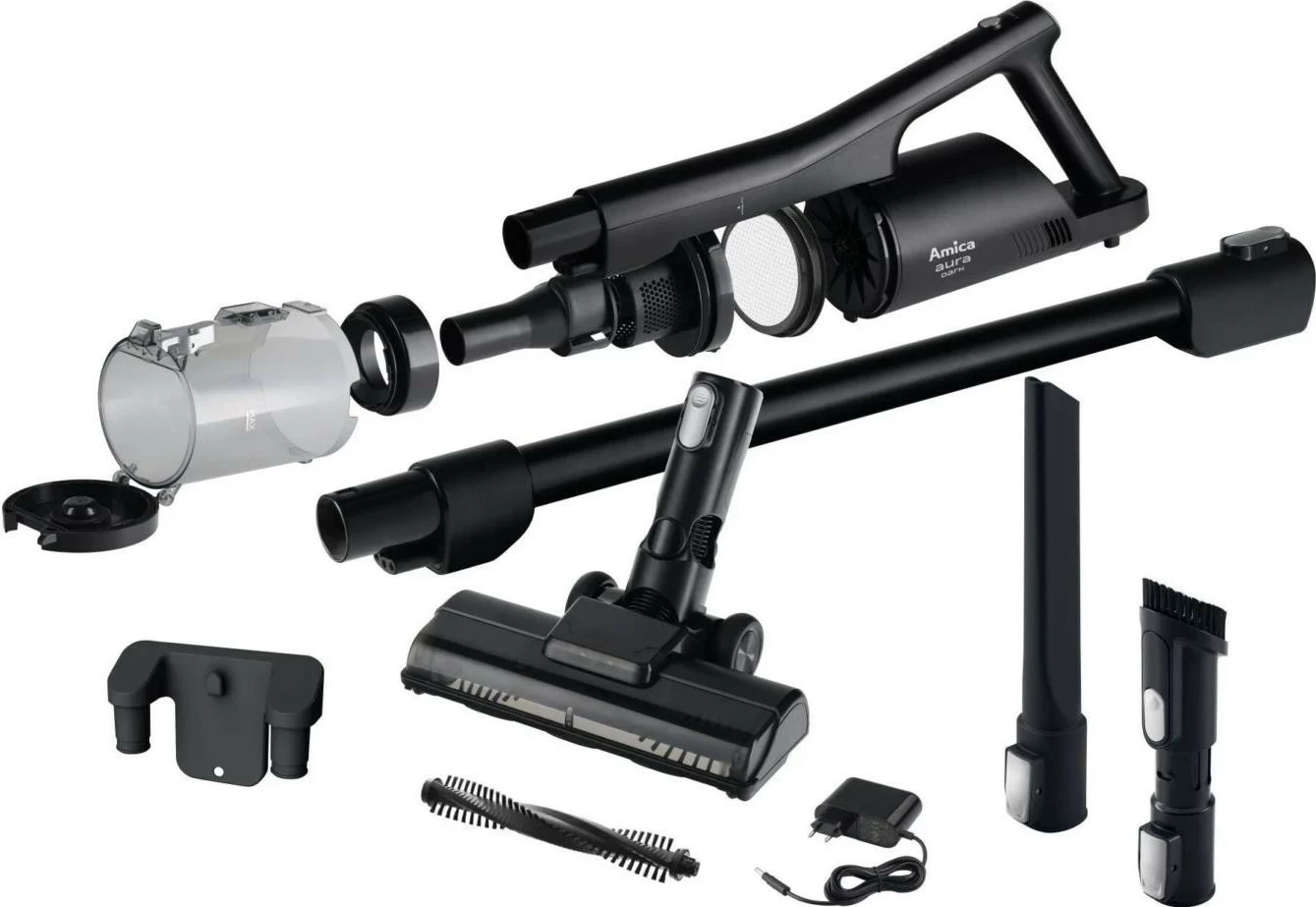 Kasë fshesë Amica Aura Dark VM 7051, pa kabllo, 0.45L, e zezë