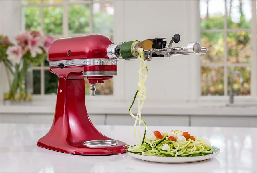 Spiralschneider KitchenAid 5KSM1APC, metal, çelik inox